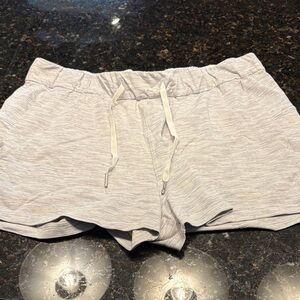 Lululemon Athletica Light Gray Athletic Shorts